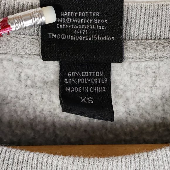 Gryffindor Wizarding World of Harry Potter Sweatshirt Women's XS Gray - Picture 5 of 10